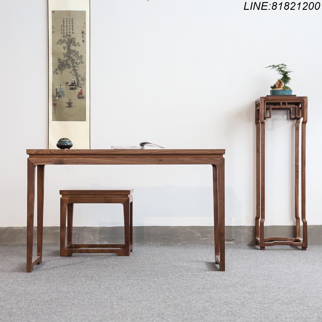 茶桌椅組 茶桌 榆木桌 實木桌椅 茶幾 泡茶臺 免運 開立發票 實木琴桌古琴桌矮古琴桌凳共鳴琴桌書桌老榆木古琴桌實木 支援訂製 支援組裝