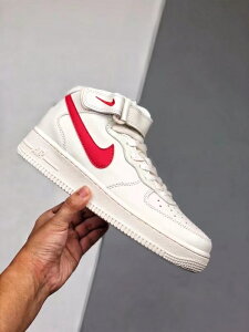 Nike Air Force 1 白紅 高筒 男女鞋