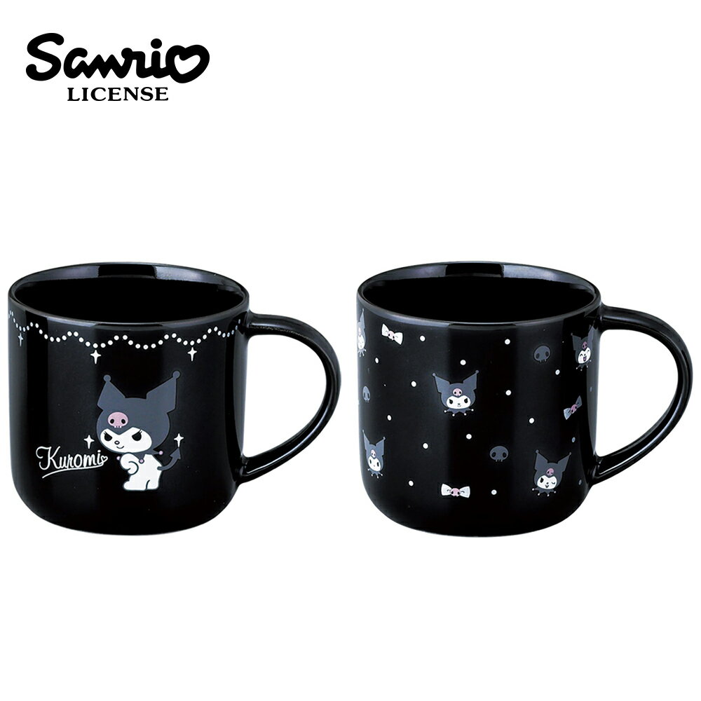 【日本正版】酷洛米 陶瓷 馬克杯 350ml 日本製 咖啡杯 庫洛米 Kuromi 三麗鷗 SANRIO