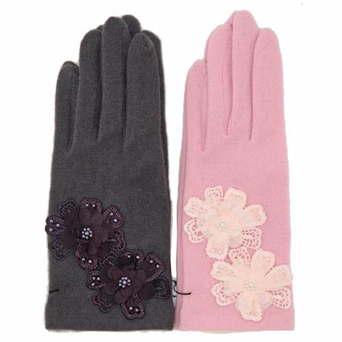 日本製 雙花 羊毛手套/冬季保暖手套(2色)