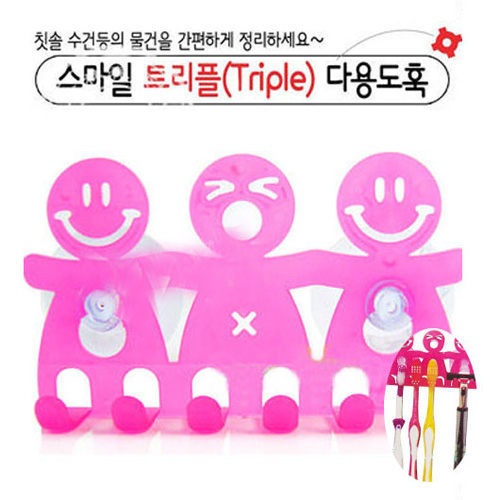 PS Mall【J105】一家子三口的造型牙刷架 牙刷掛/牙刷架/牙刷伴侶/牙刷座