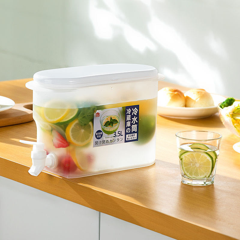 3.5L冷水壺帶龍頭家用冰箱大容量檸檬水果茶壺夏季涼水桶冷泡冰水