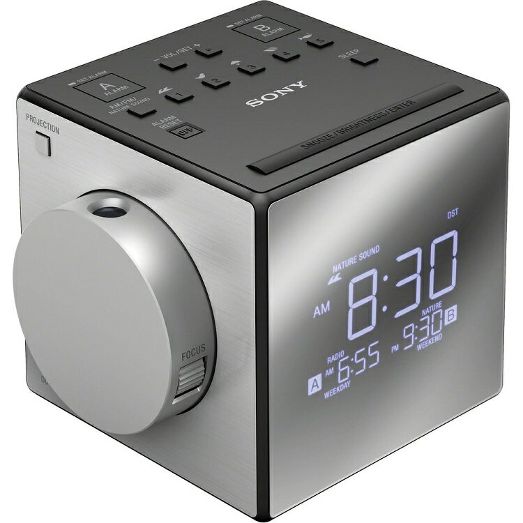 美國版本二頭插頭 SONY ICF-C1PJ 黑色 投影式 雙鬧鐘電子鬧鐘 (全新盒裝) Alarm Clock Radio ICFC1PJ ICF C1PJ 3
