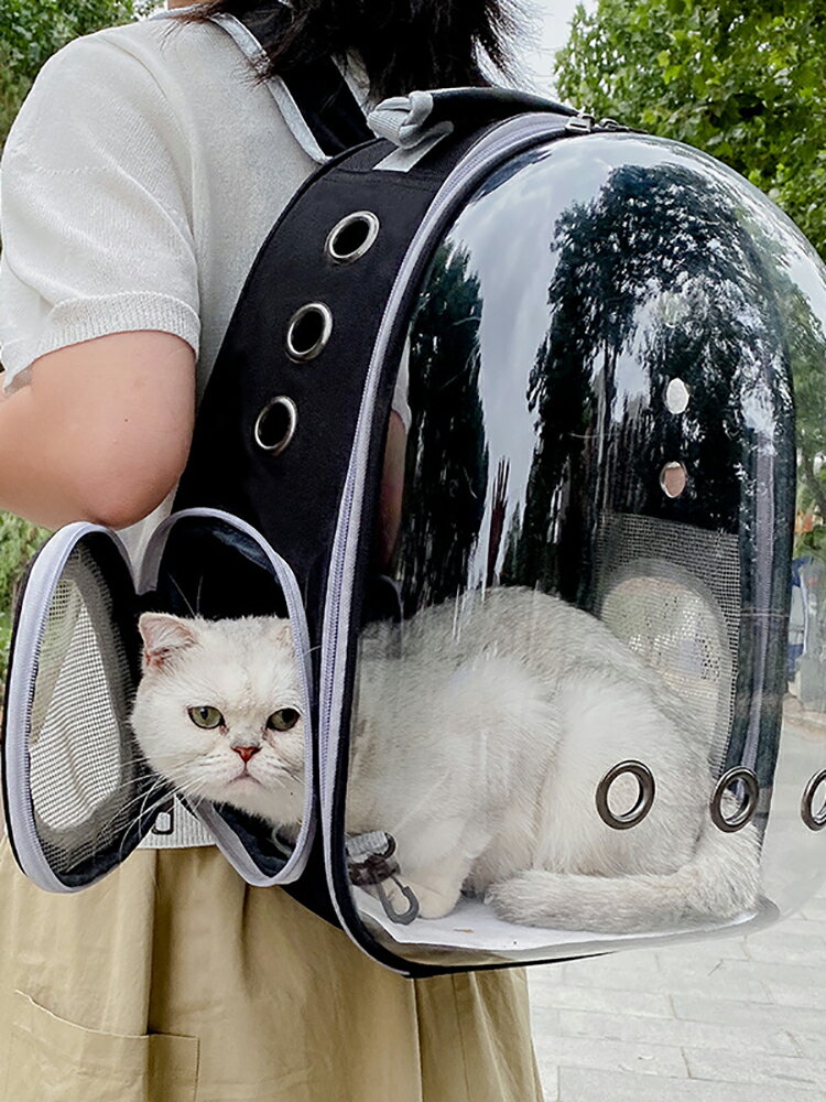 貓籠 寵物外出包貓包外出便攜包大容量寵物包雙肩貓背包書包太空艙航空箱貓咪用品【HZ73632】