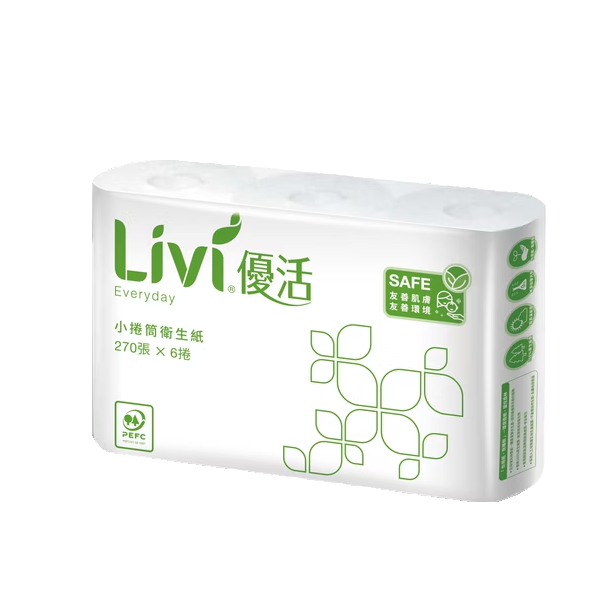 優活小捲筒衛生紙(270節/60捲/箱)