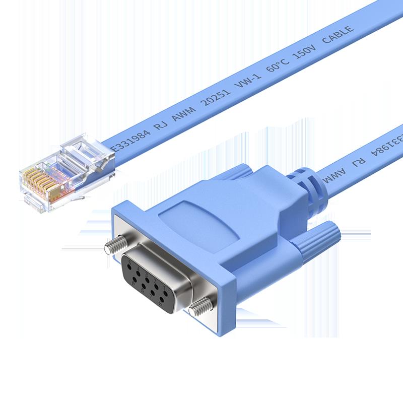 帝特RJ45轉RS232串列埠線思科cisco交換機console調試線配置線網口轉rs232九針
