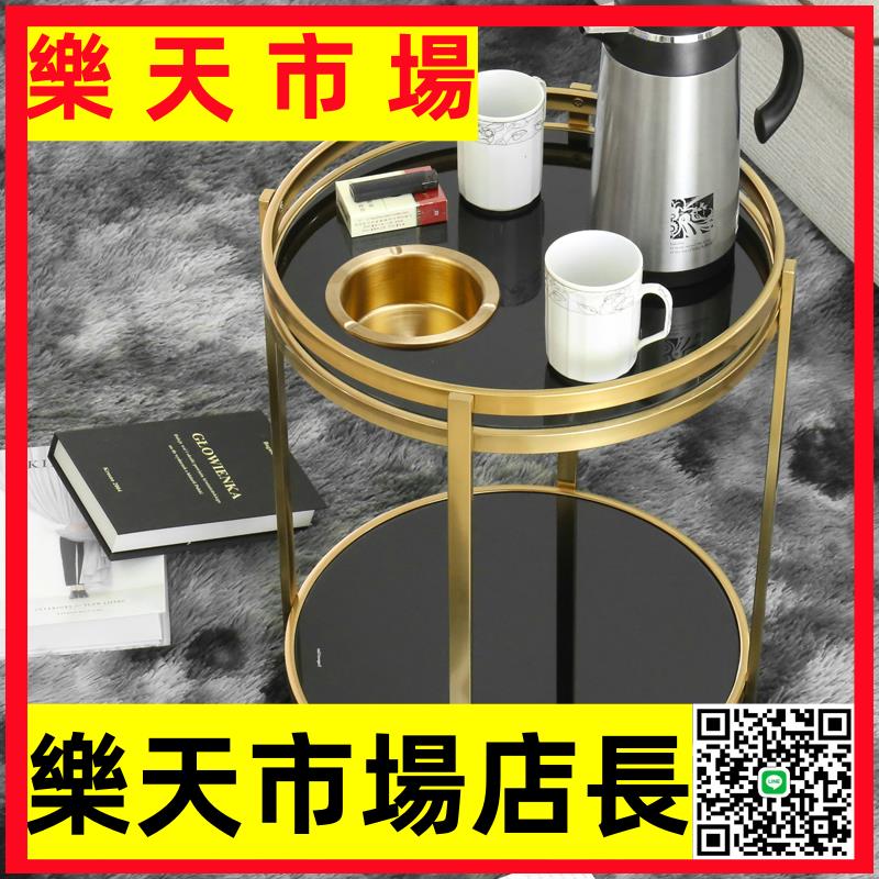 麻將機茶幾棋牌室專用茶水架麻將桌不銹鋼玻璃現代簡約輕奢小茶幾
