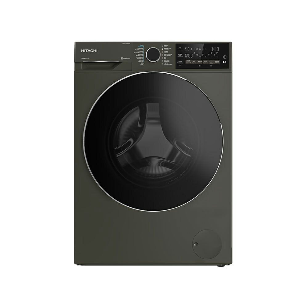 【HITACHI 日立】12KG 變頻蒸氣洗脫烘滾筒洗衣機 霧墨灰｜含基本安裝【三井3C】