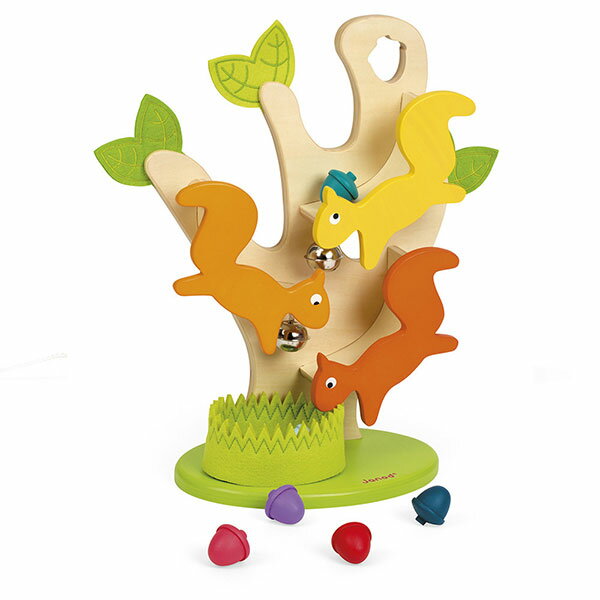 【法國Janod】經典設計木玩-愛吃的松鼠