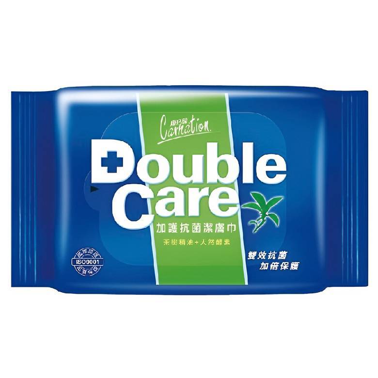 康乃馨 Double Care抗菌濕巾(20片x2包/組) [大買家]