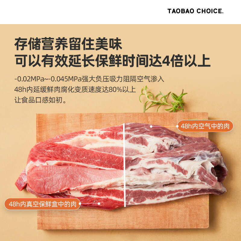 心選食品級抽真空高硼矽耐熱玻璃保鮮盒套裝寶寶輔食料理1.1L
