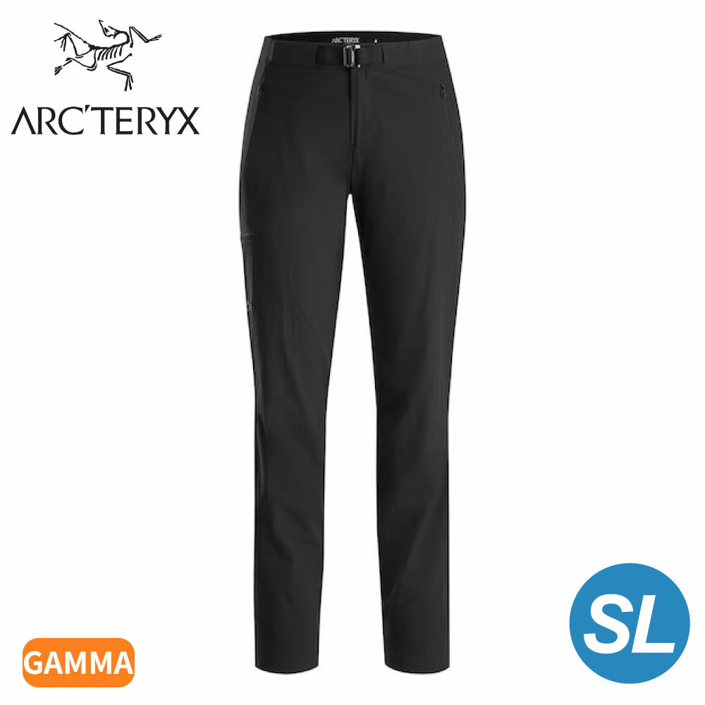 【ARC'TERYX 始祖鳥 女 Gamma SL軟殼長褲《黑》】30151/休閒長褲/登山褲/戶外長褲