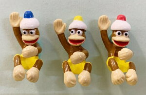 【震撼精品百貨】Curious George 好奇的喬治猴 日本喬治猴 擺飾-三隻猴子#01765 震撼日式精品百貨