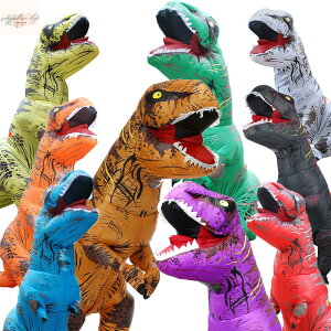 恐龍服 暴龍裝 恐龍充氣表演衣服 卡通鋁膜 萬聖節 美國恐龍 充氣恐龍服