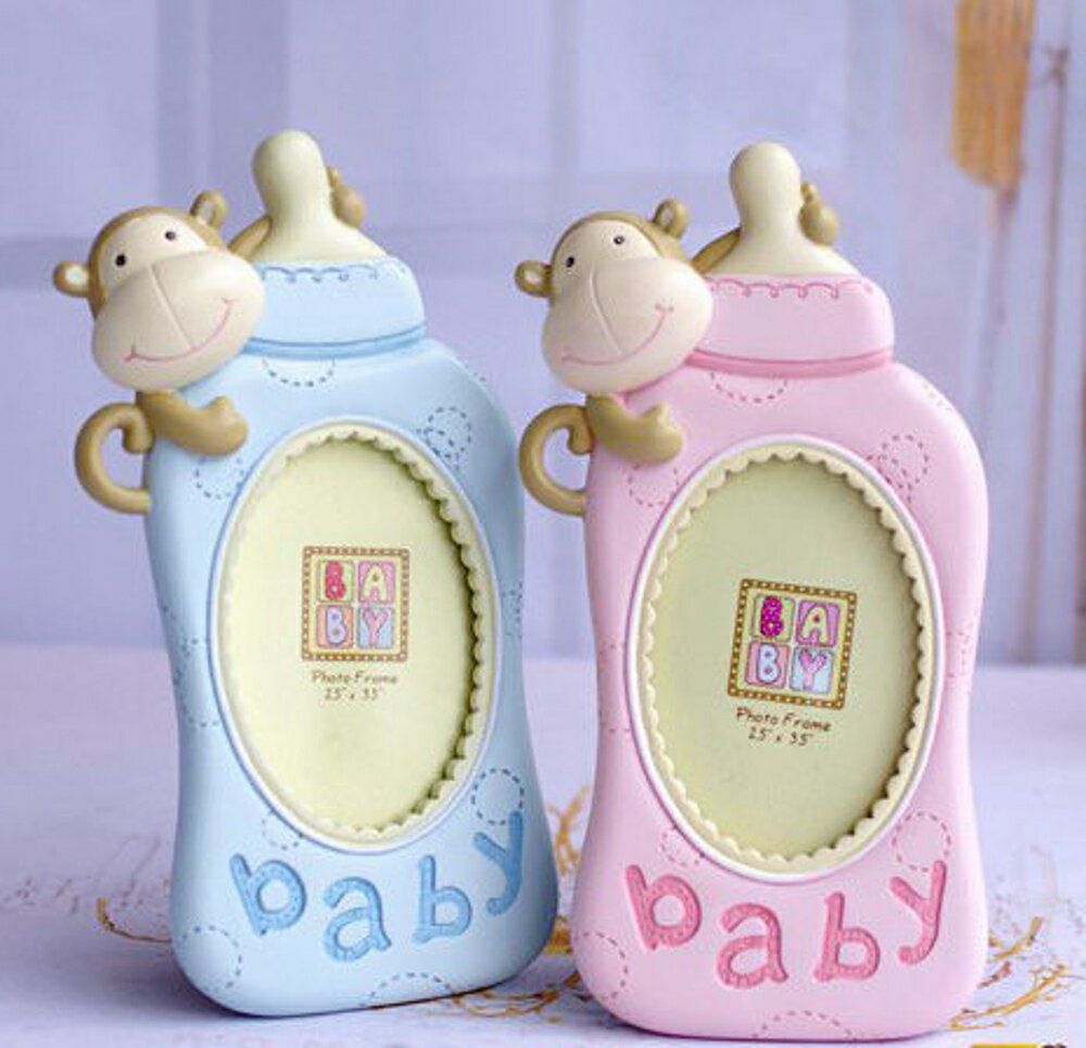 ✤宜家✤寶寶成長紀念相架 兒童相框擺台卡通奶瓶 可愛創意嬰兒慶生禮物