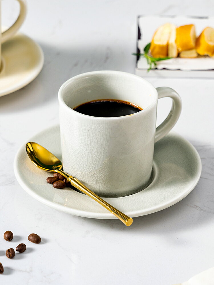 家用奢華陶瓷咖啡杯套裝北歐杯碟 咖啡杯子碟子茶具水杯