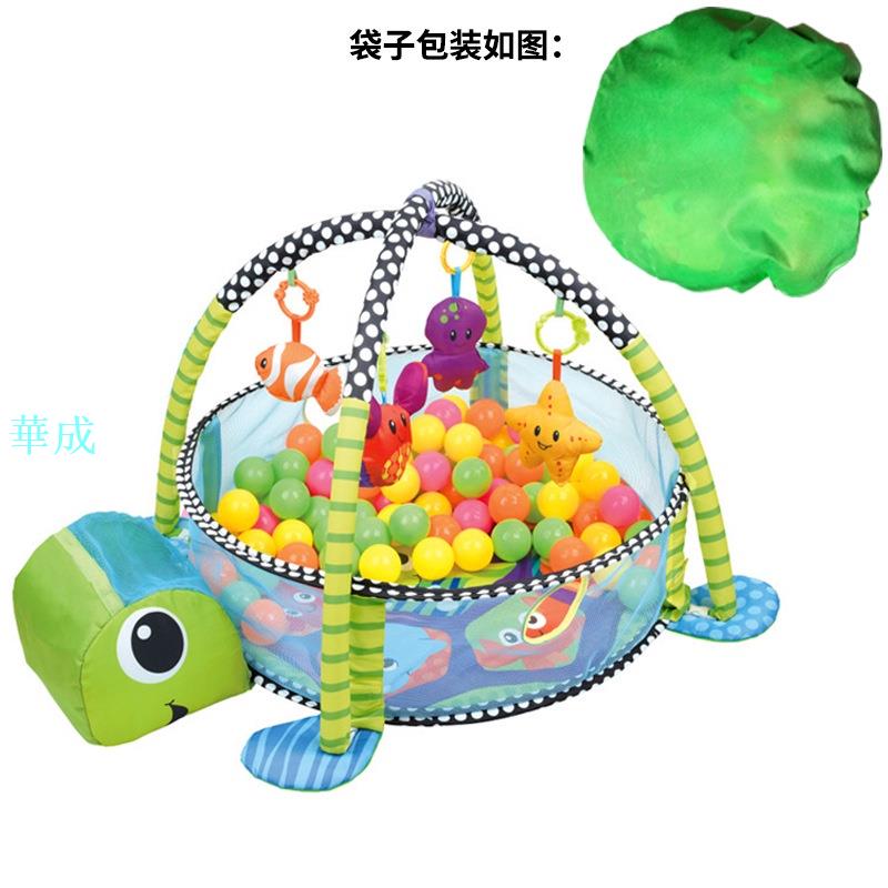 嬰兒海洋球健身架 寶寶圍欄爬行墊健身架玩具 跨境亞馬遜熱銷玩具
