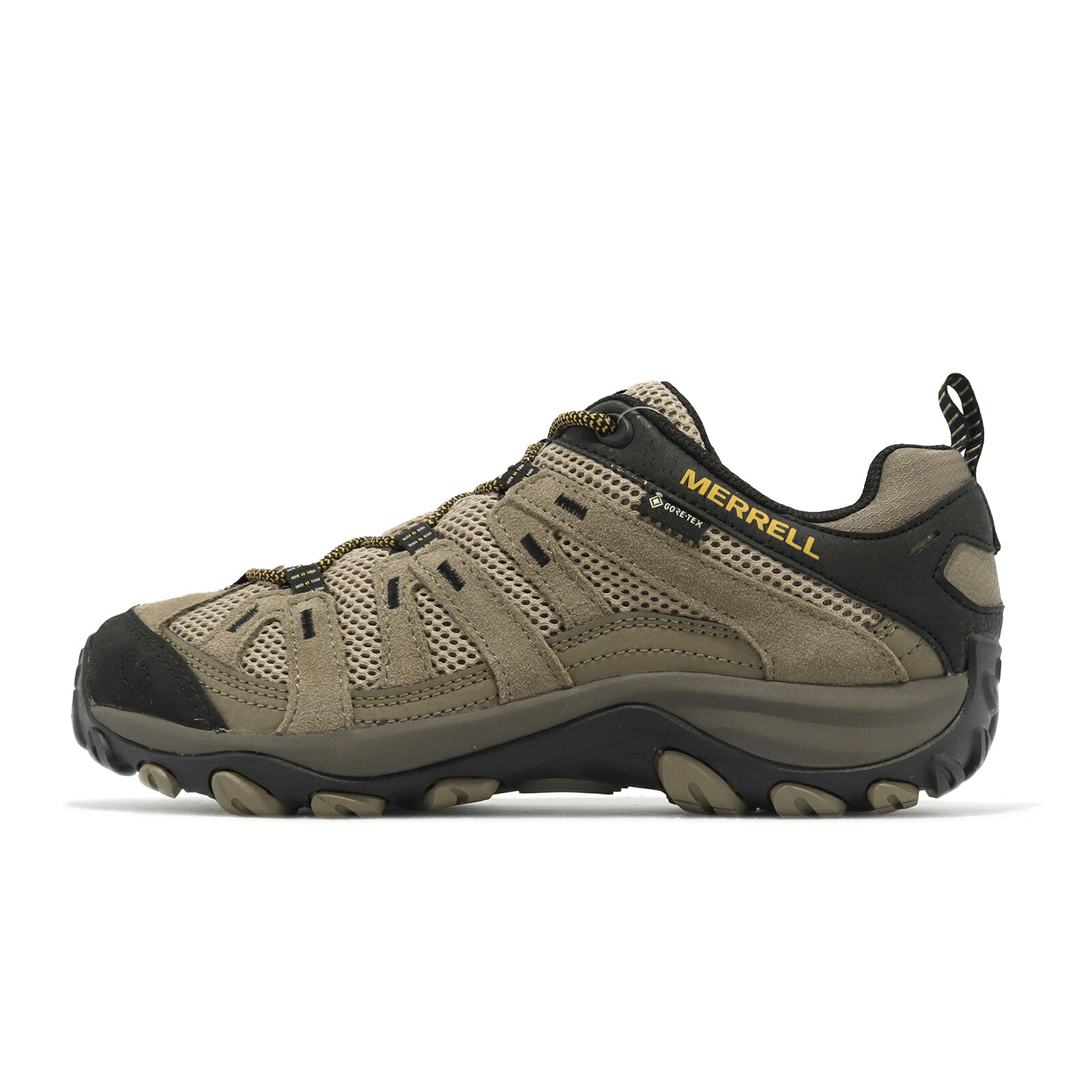 Merrell 登山鞋 Alverstone 2 GTX 男鞋 棕 黃 黑 防水 越野 戶外 郊山 健行 低筒 ML037133
