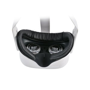 美琪Oculus Quest2 PU面罩替換透氣防霧VR眼罩皮質6件套