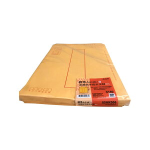 加新 標準A4(6K)紅框黃牛皮公文封 50入 / 包 85HK006