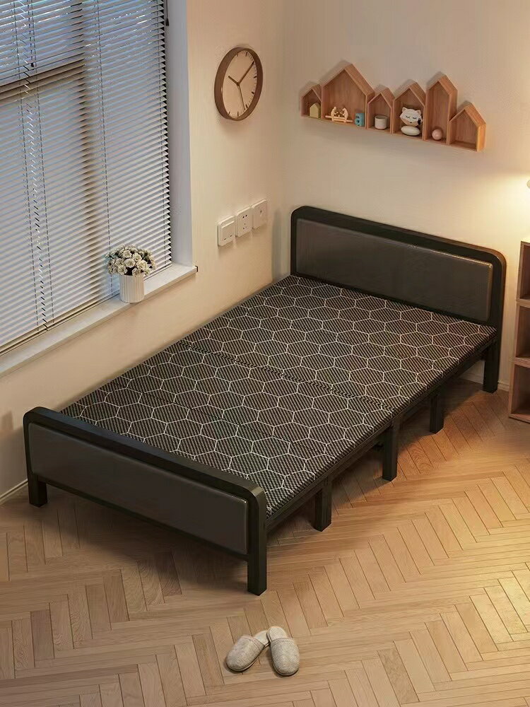 折疊床午休單人床1米5雙人床出租屋簡易床成人家用鐵床午睡硬板床