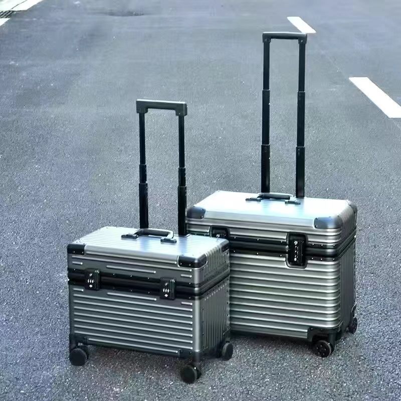 全鋁鎂合金行李箱女金屬機長箱男旅行攝影拉桿箱萬向輪相機登機箱