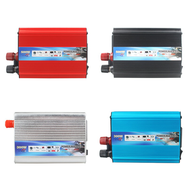 逆變器車載逆變器12v轉220v500w1000W修正弦波逆變器車載轉換器批發 小山好物