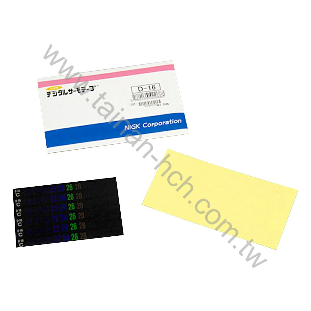 日油技研數位溫度貼紙 (R)（雙面）30片/盒 D-16 日本製造(交期10-14天) 1