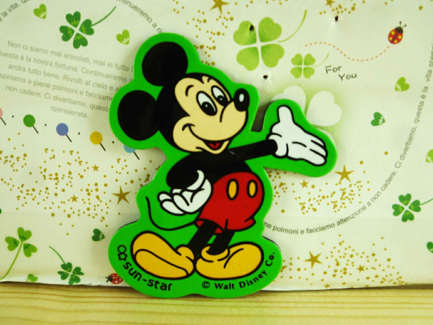 【震撼精品百貨】Micky Mouse 米奇/米妮 磁鐵-綠米奇 震撼日式精品百貨