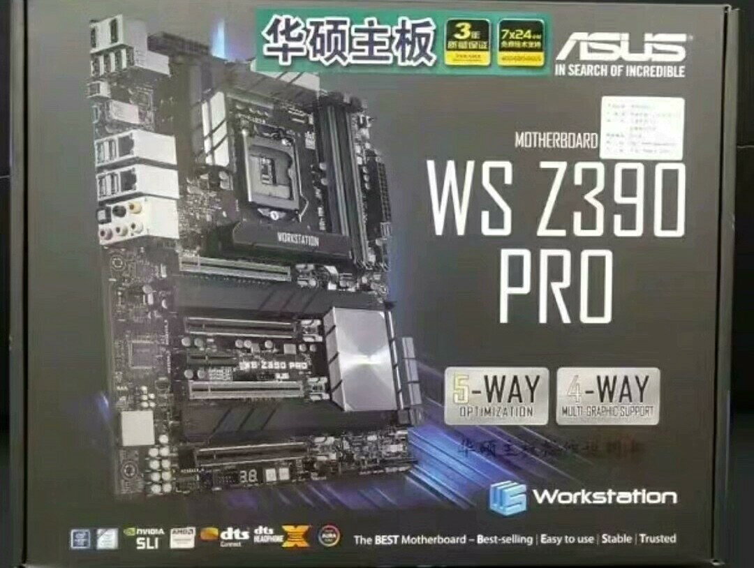 全新 ASUS WS Z390 PRO 主機板 箱說齊全 庫存現貨 當天出貨 電腦主機板 電競主機板 華碩主機板 工控主機板 支援多顯示卡 高效能主機板