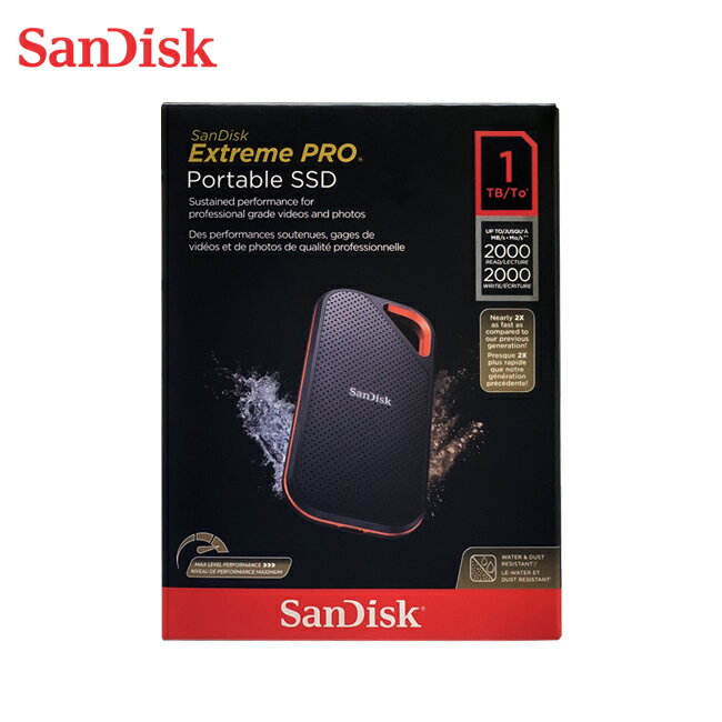 SanDisk Extreme Pro V2 E81 SSD 行動固態硬碟代理商公司貨1TB 2TB 4TB