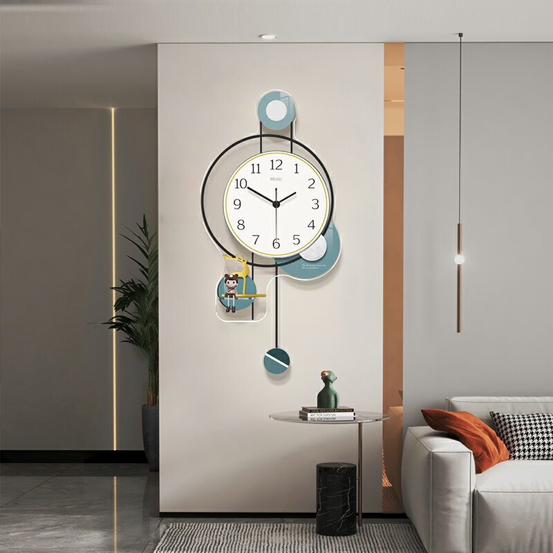 樂享居家生活-美世達掛鐘客廳鐘表2023新款家用靜音鐘簡約現代餐廳裝飾創意掛表掛鐘 時鐘 電子鐘 居家裝飾