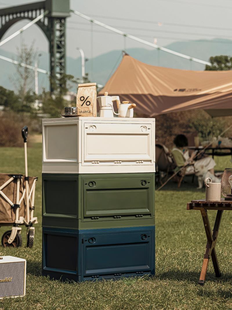 戶外折疊桌子露營野餐野營野炊便攜自駕游房車置物收納箱室內收納