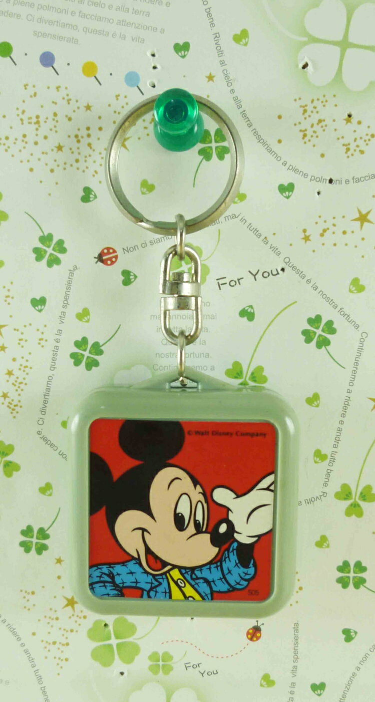 【震撼精品百貨】Micky Mouse 米奇/米妮 手電筒鑰匙圈-藍 震撼日式精品百貨