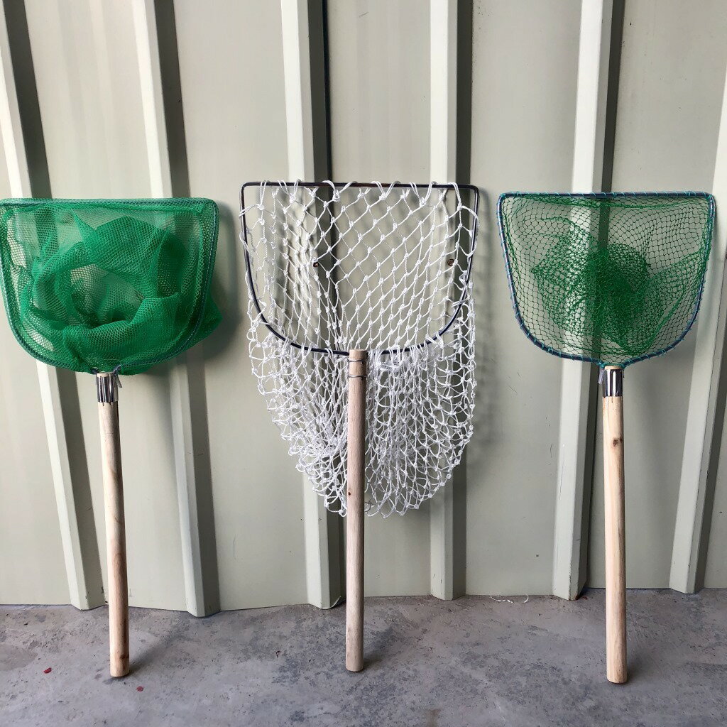 抄網撈網木柄製作撈魚網抄魚網圈手工編織網兜實木抄網水產市場用【宜家良品百貨】