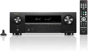 【折300+10%回饋】【日本代購】Denon AVR-X580BT 5.2ch AV環繞接收器8K Ultra HD、HDR10+、 EARC對應/黑色AVR-X580BTK