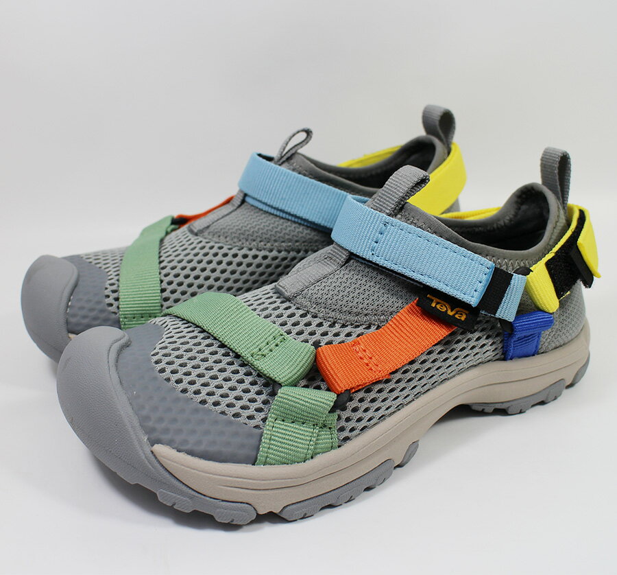 TEVA 童鞋Outflow Universal護趾機能運動涼鞋 水陸兩用TV1136599CGRYM灰色 [陽光樂活](E4)