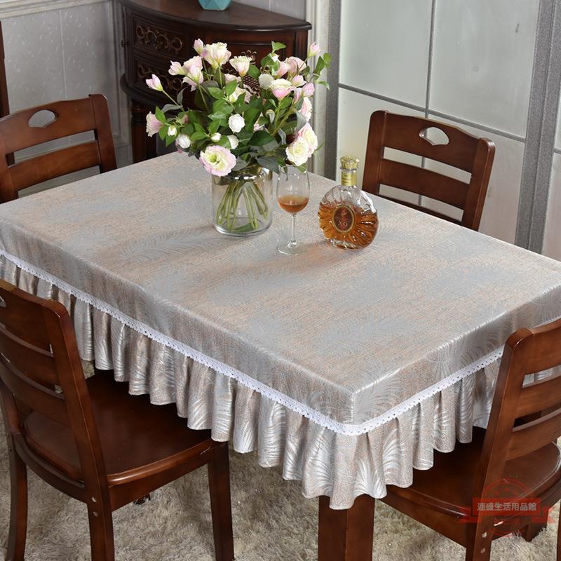 簡約現代臺布布藝長方形餐桌布家用桌套茶幾桌布方形凳子套罩定制