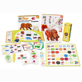 信誼 LIT MAGIC語言學習套裝：棕色的熊、棕色的熊，你在看什麼(經典繪本+互動式點讀遊戲書+主題遊戲+魔法筆)