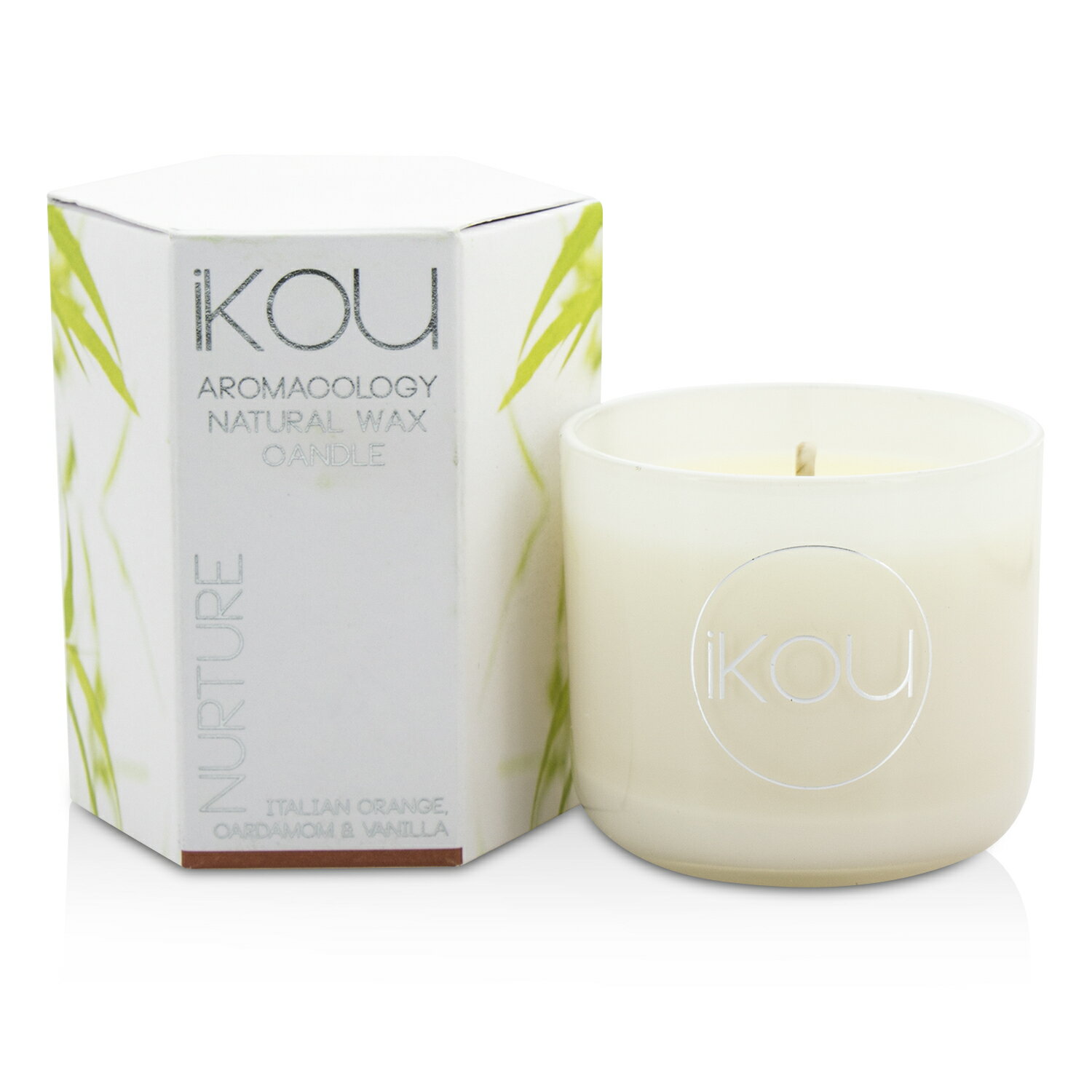 iKOU - Aromacology天然蠟蠟燭-培育(義大利橙荳蔻&香草)Eco-Luxury Aromacology Natural Wax Candle Glass - Nurture (Italian Orange Cardamom & Vanilla)