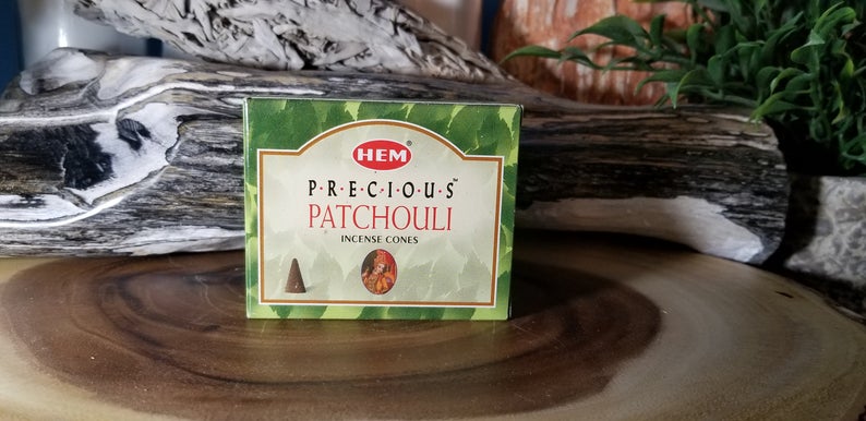 [綺異館] 印度香 廣藿香塔香 10入 /盒 療癒香 HEM p. patchouli cone