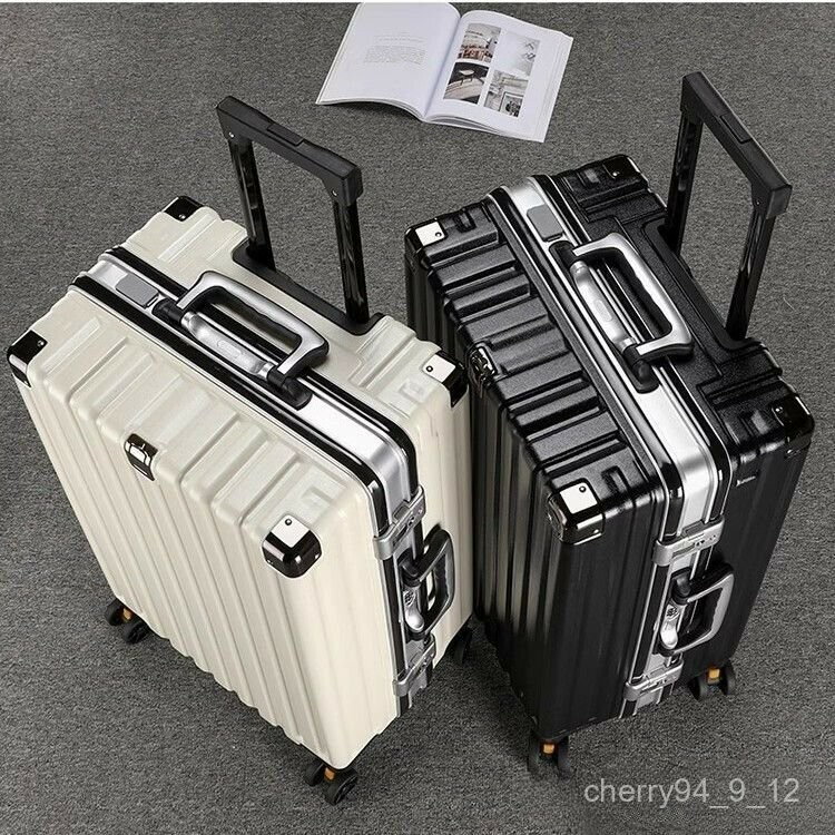 行李箱 大容量鋁框旅行箱 男女新款拉桿箱 萬嚮輪密碼箱 登機箱 行李箱