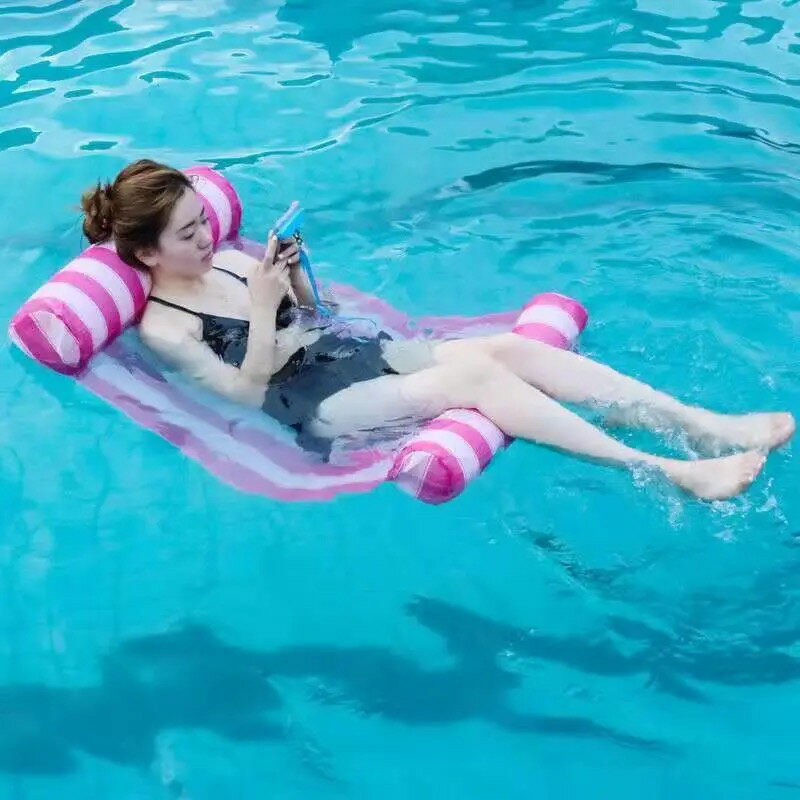 浮床充氣浮椅水上漂浮墊躺椅兒童游泳裝備浮板浮排泳池玩具浮條