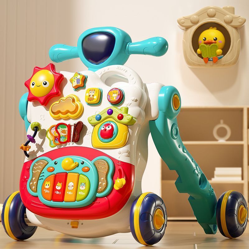嬰兒寶寶學步車神器多功能防側翻手推車三合一學走路助步2玩具