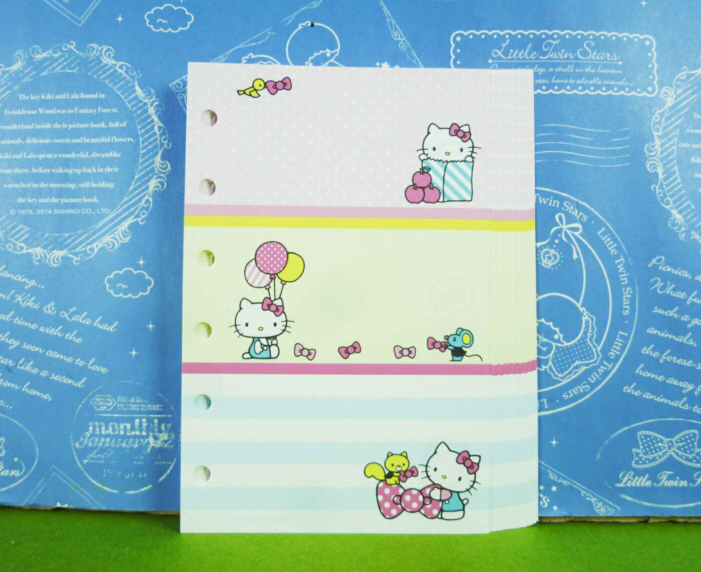 【震撼精品百貨】Hello Kitty 凱蒂貓 三切補充內頁 氣球【共1款】 震撼日式精品百貨