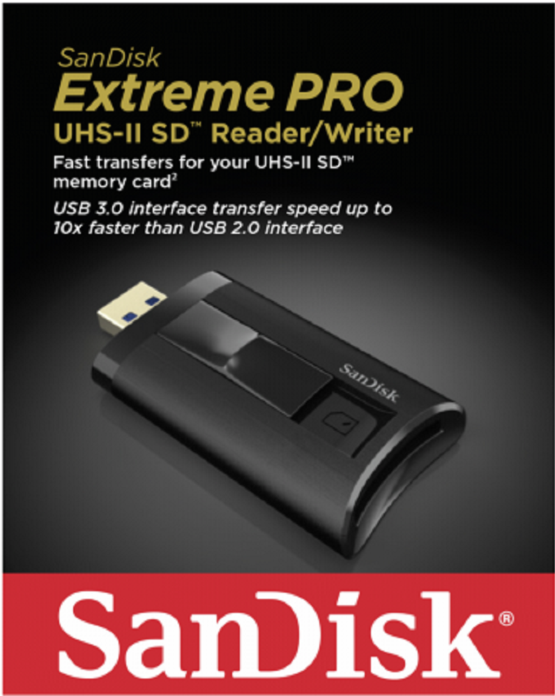 SanDisk Extreme PRO SDDR-329-G46 SDHC/SDXC UHS-II USB3.0 讀卡機-富廉網