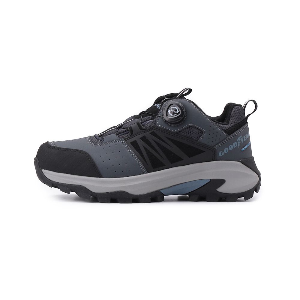 GOODYEAR 巔峰者 旋鈕防潑水機能戶外鞋 深藍 GAMO53416 男鞋