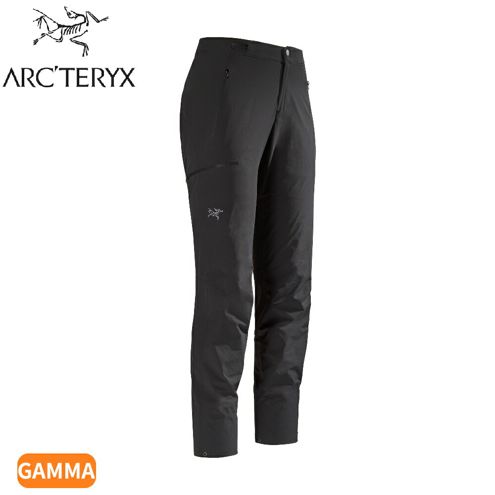 【ARC'TERYX 始祖鳥 女 Gamma輕量軟殼長褲《黑》】X000007064/軟殼褲/健行褲/登山褲