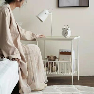 床頭櫃 床頭意式極簡收納小茶幾小戶型沙發邊角設計感邊幾長置物架