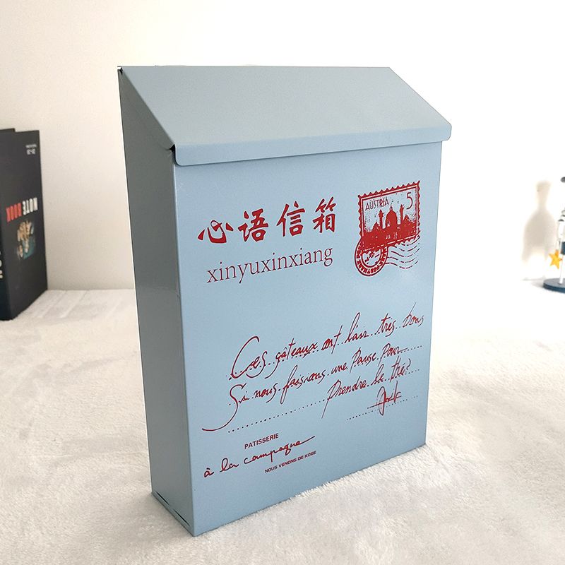 {台灣公司 可開發票 快速出貨} 鐵皮信箱郵箱室外信報箱掛墻戶外帶鎖心語信箱 | 知木屋 | 樂天市場Rakuten
